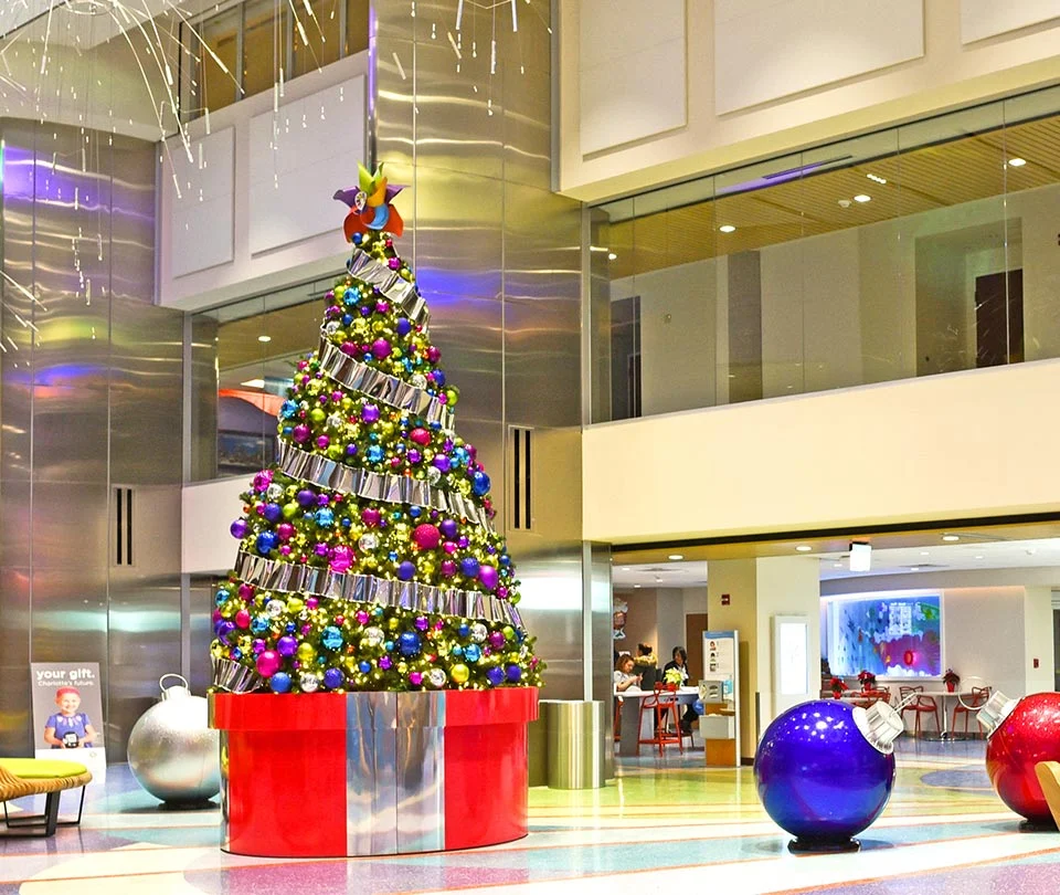 Colorful Giant Christmas Tree for Hospital