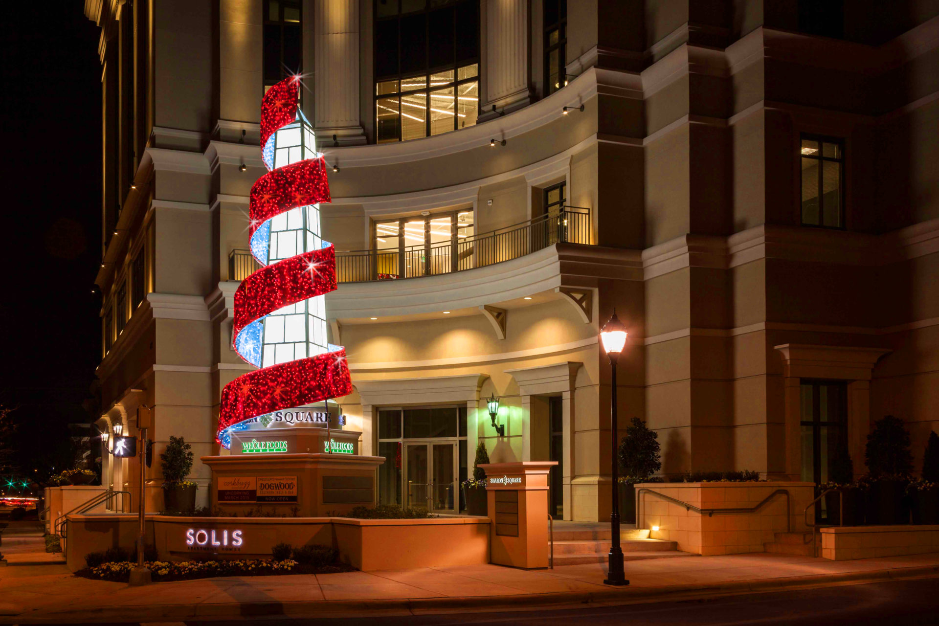 Custom Commercial Christmas Display for Mixed Use Property