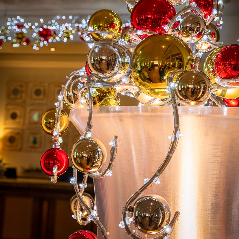 Bespoke Custom Holiday Decor for Corporate or Resort Lobby Space