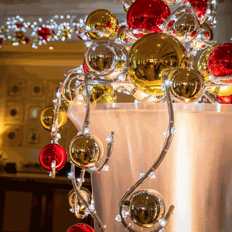 Bespoke Custom Holiday Decor for Corporate or Resort Lobby Space